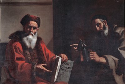 Diógenes y Platón, 1649 de Mattia Preti