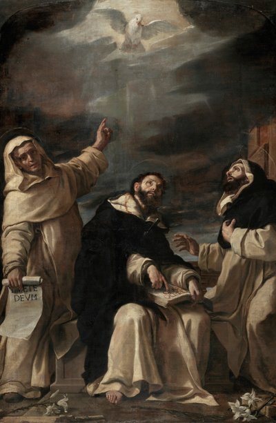 Santos Vicente Ferrer, Pedro Mártir y Raimundo de Peñafort de Mattia Preti