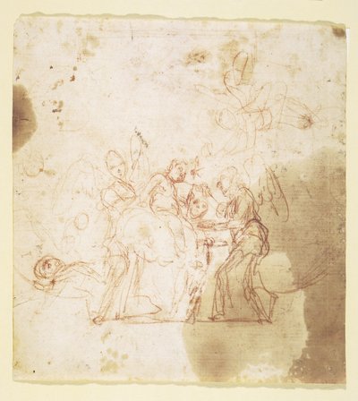 San Juan Bautista niño atendido por ángeles (?) de Mattia Preti