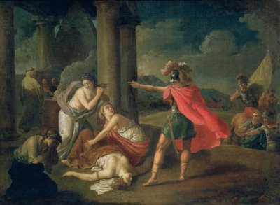 La muerte de Camila, hermana de Horacio, 1787 de Matvei Ivanovich Puchinov