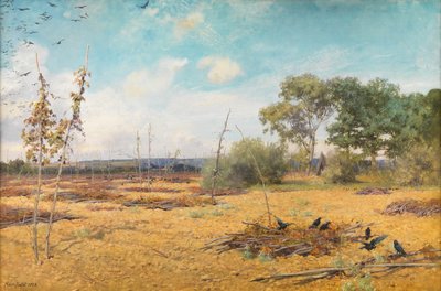 "Cuando los lúpulos están almacenados y los jardines desnudos" de Maud Naftel