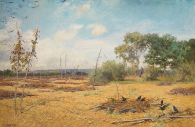 Cuando los lúpulos están almacenados y los jardines desnudos, 1888 de Maud Naftel