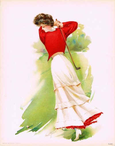 Dama golfista, 1908 de Maud Stumm