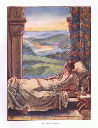 Los aires del cielo, ilustración de Los Cuentos de Hadas de Lady Ann, 1914 de Maud Tindal Atkinson
