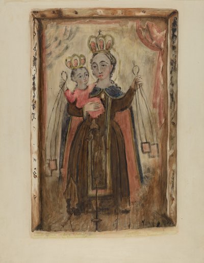 Retablo (Nuestra Señora del Carmen) de Maude Valle