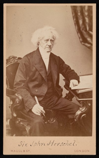 Retrato de Sir John Frederick William Herschel 1792-1871, Antes de 1871 de Maull and Co