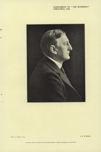 Retrato de A E W Mason de Maull and Fox