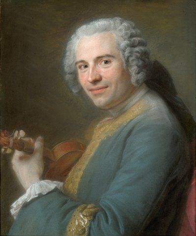 Retrato de Jean-Joseph Cassanéa de Mondonville de Maurice-Quentin de La Tour