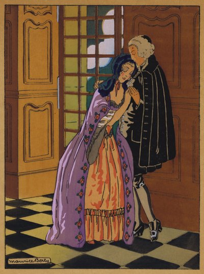 Ilustración para Histoire de Manon Lescaut (litografía en color) de Maurice Berty