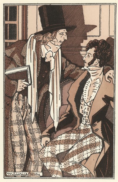 Ilustración para Scenes de la Vie de Boheme de Henri Murger (litografía) de Maurice Berty