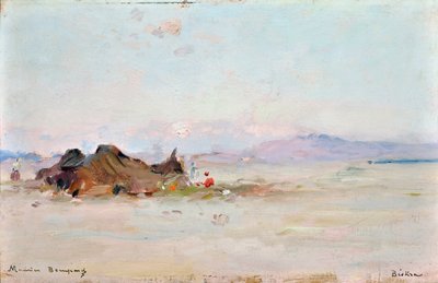 Campamento en el desierto, Biskra (Argelia) de Maurice Bompard