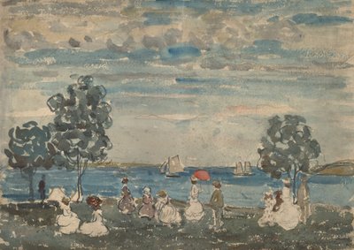 Figuras en una playa, 1910-1915 de Maurice Brazil Prendergast