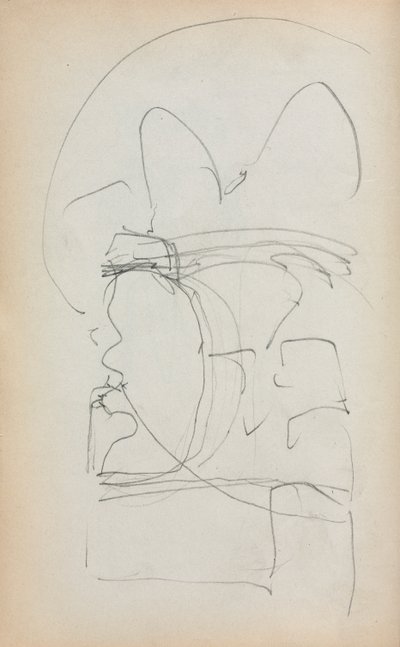 Cuaderno de bocetos italiano: Boceto abstracto página 5, 1898-1899 de Maurice Brazil Prendergast