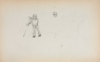 Cuaderno de Bocetos Italiano: Gondolero página 13, 1898-1899 de Maurice Brazil Prendergast