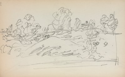 Cuaderno de Bocetos Italiano: Página de Paisaje 202, 1898-1899 de Maurice Brazil Prendergast