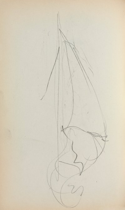 Cuaderno de bocetos italiano: Vela página 73, 1898-1899 de Maurice Brazil Prendergast