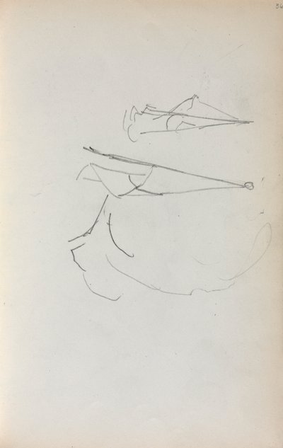 Cuaderno de bocetos italiano: Velas página 36, 1898-1899 de Maurice Brazil Prendergast
