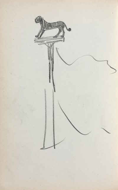 Cuaderno de bocetos italiano: León de San Marcos, página 39, 1898-1899 de Maurice Brazil Prendergast