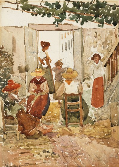 Encajeras, Venecia, 1898 de Maurice Brazil Prendergast