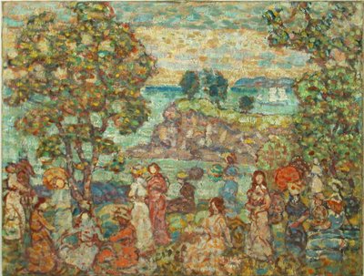 Paisaje (escena de playa) de Maurice Brazil Prendergast