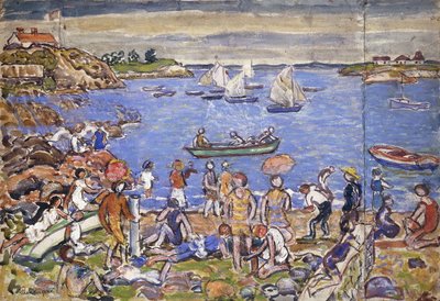 Cerca de Gloucester de Maurice Brazil Prendergast