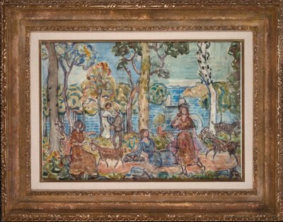 Seashore, c.1914-16 (acuarela sobre papel) de Maurice Brazil Prendergast