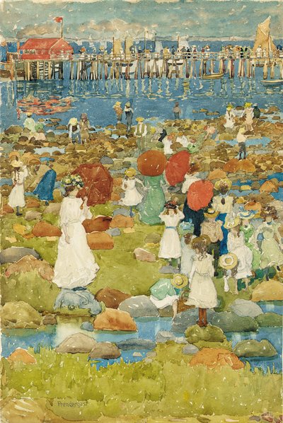 Playa rocosa de Maurice Brazil Prendergast
