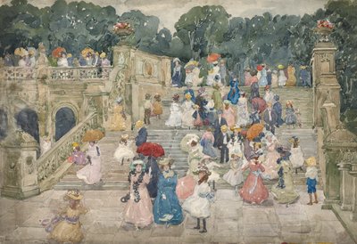 El Puente de la Terraza, Central Park de Maurice Brazil Prendergast