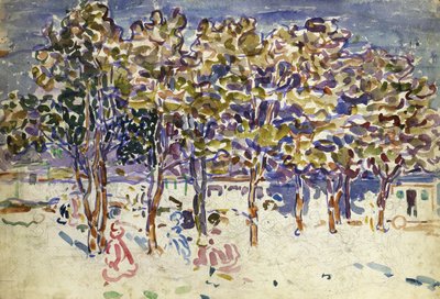 Árboles, 1918 de Maurice Brazil Prendergast