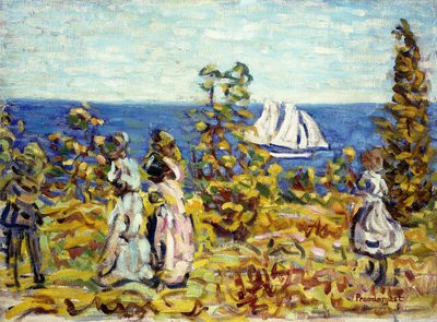 Viendo el velero de Maurice Brazil Prendergast