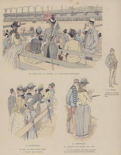 Ilustración para Paris Brillant (litografía en color) de Maurice Charles Mathieu Bonvoisin