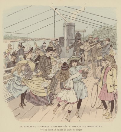 Ilustración para Paris Brillant (litografía en color) de Maurice Charles Mathieu Bonvoisin