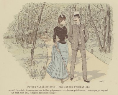 Ilustración para Paris Brillant (litografía en color) de Maurice Charles Mathieu Bonvoisin