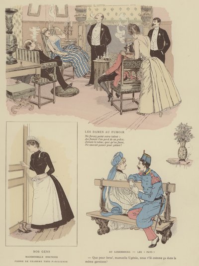 Ilustración para Paris Brillant de Maurice Charles Mathieu Bonvoisin