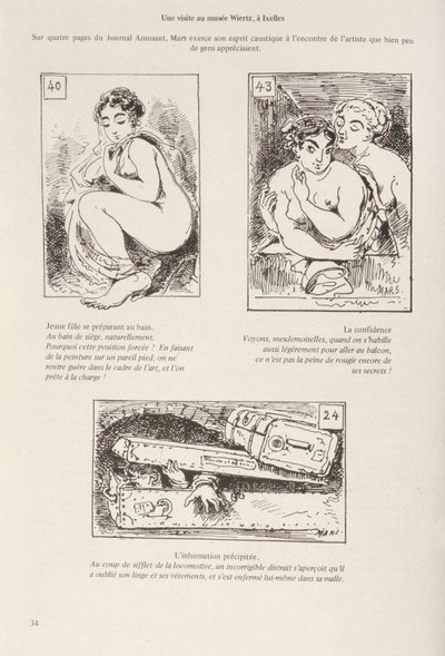 Visita al Museo Wiertz en Bruselas de Maurice Charles Mathieu Bonvoisin
