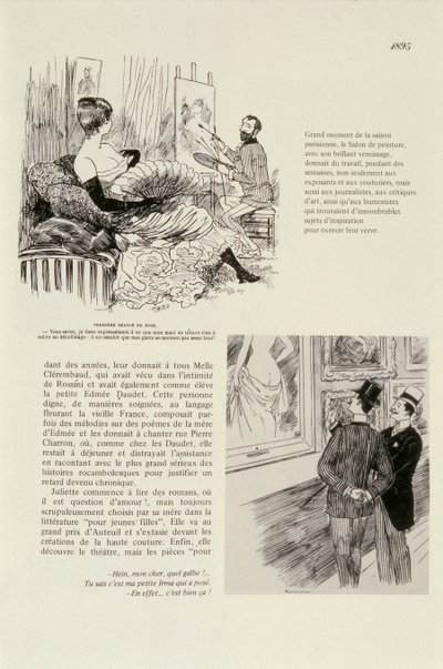 Primera sesión para un retrato, 1895 de Maurice Charles Mathieu Bonvoisin