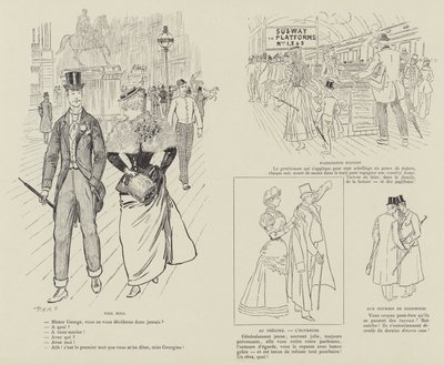 Ilustración para La Vie De Londres por Mars de Maurice Charles Mathieu Bonvoisin