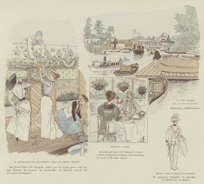 Ilustración para La Vie De Londres por Mars de Maurice Charles Mathieu Bonvoisin