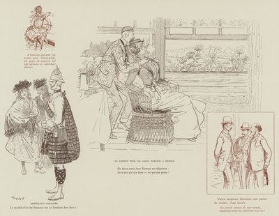 Ilustración para La Vie De Londres por Mars de Maurice Charles Mathieu Bonvoisin