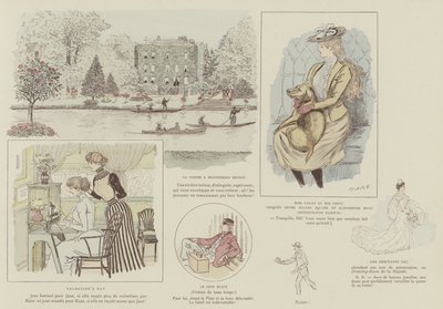 Ilustración para La Vie De Londres por Mars de Maurice Charles Mathieu Bonvoisin