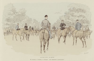 Ilustración para La Vie De Londres por Mars de Maurice Charles Mathieu Bonvoisin