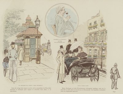 Ilustración para La Vie De Londres por Mars de Maurice Charles Mathieu Bonvoisin