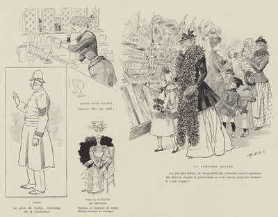 Ilustración para La Vie De Londres por Mars de Maurice Charles Mathieu Bonvoisin