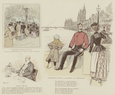 Ilustración para La Vie De Londres por Mars de Maurice Charles Mathieu Bonvoisin