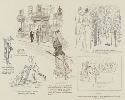 Ilustración para La Vie De Londres por Mars de Maurice Charles Mathieu Bonvoisin