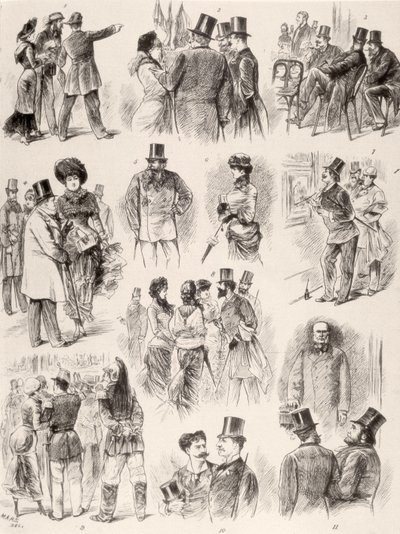 Apertura del Salón de París, 1880 de Maurice Charles Mathieu Bonvoisin