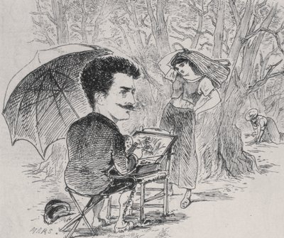 Rops pintando a sus recolectores de aceitunas, 1877 de Maurice Charles Mathieu Bonvoisin