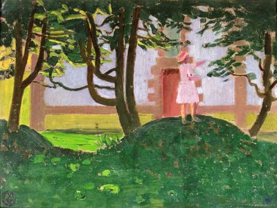 Un montón de hojas ante la capilla de Maurice Denis