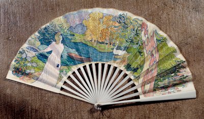 Abanico de compromiso, decorado por Maurice Denis de Maurice Denis