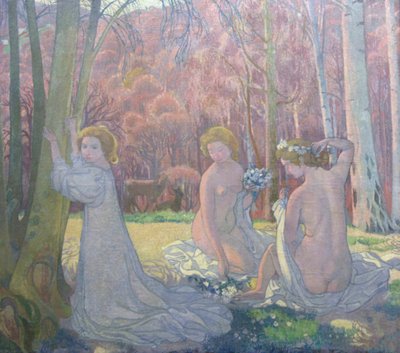 Figuras en un paisaje primaveral, 1897 de Maurice Denis